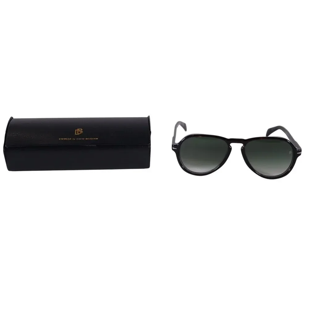 David Beckham Lightweight Aviator Sunglasses - Tortoise/Grey Green Gradient-NWT